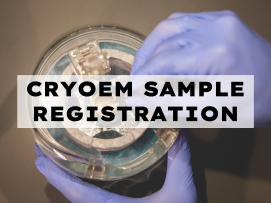 A person prepares their sample in CryoEM