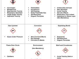 chemical hazard symbols