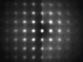 Light shining through holes
